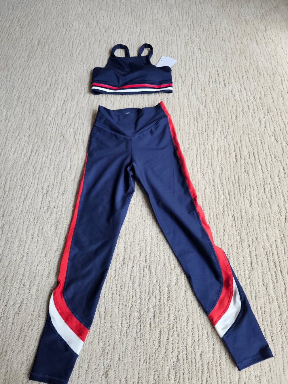 The Upside - Set- New With Tags - Navy with Red and White Accents.